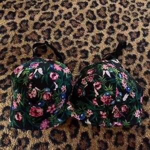 Victoria's Secret Floral Black Bra